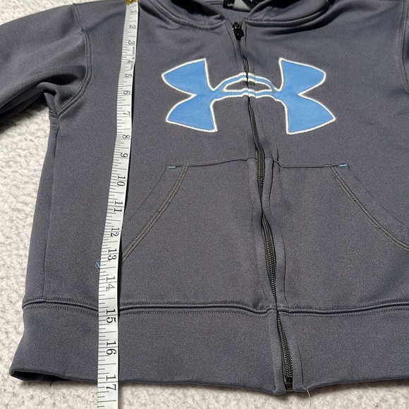 Under Armour Little Boys Gray Jacket with Hood, GUC, Size 5 - Picture 5 of 11